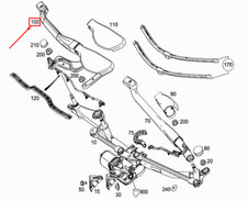 MERCEDES-BENZ SL R231 Wischerarm vorne links A2318201744 NEU ORIGINAL