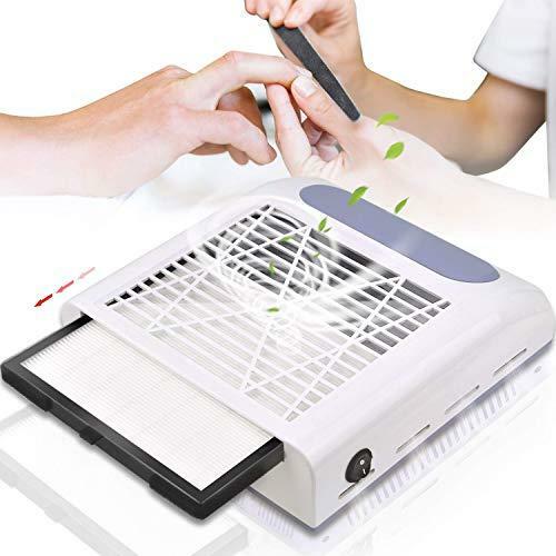 Nail Dust Collector Vacuum 80W Powerful Suction Nail Dust Cleaner Machine NEW - Picture 9 of 12