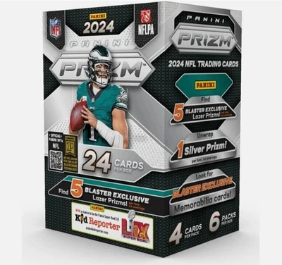 2024 Panini Prizm Football Trading Card Factory Sealed Blaster NEW BOX *