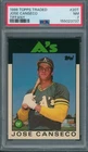 1986 Topps Traded Tiffany #20T Jose Canseco PSA NM 7 *3737