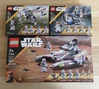 3 LEGO Star Wars Clone Sets: Republic… 75342, 501st… 75345, 332nd… 75359 - New