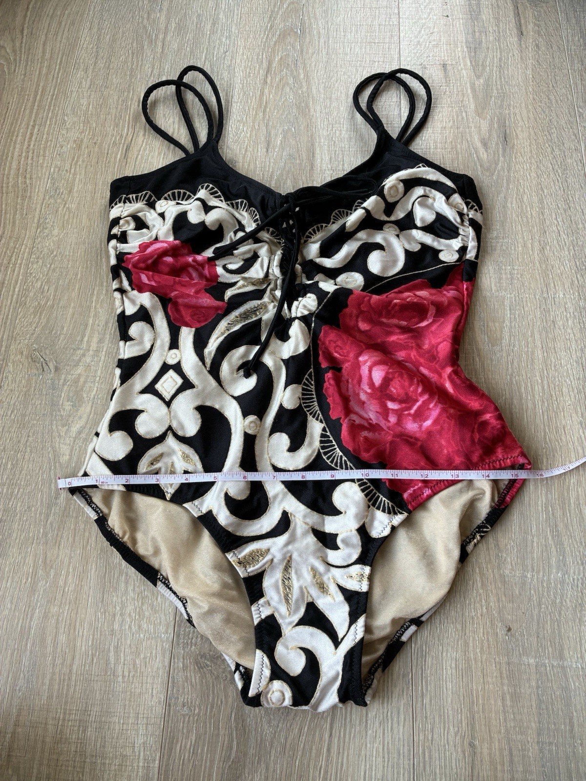 Gottex Vintage Lace Front Swimsuit 80’s 90’s. No Label Size.