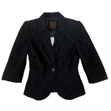 The Limited Black Floral Lace Blazer Women's XS NWT Office Night Out