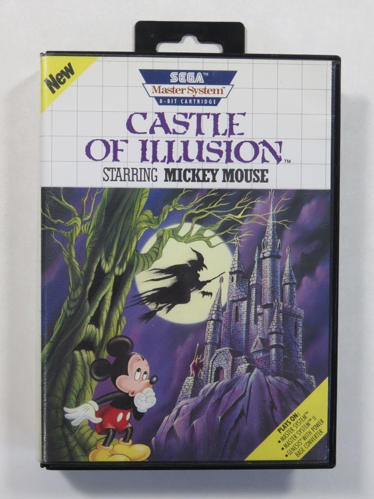 CASTLE OF ILLUSION STARRING MICKEY MOUSE SEGA MASTER SYSTEM (MS) USA (COMPLETE W