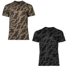 G-STAR T-Shirt Pour Hommes - Camouflage, Island CAMO, Col Rond, Coton Bio