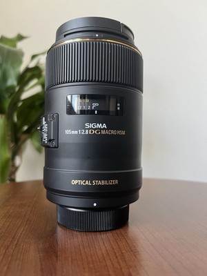 Sigma MACRO 105mm F2.8 EX DG OS HSM for Nikon F -Near Mint- `8064