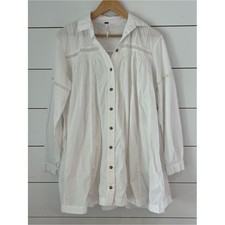 Free People Kennedy Dress White Button-Down boho cottagecore coastal cowgirl