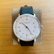 JUNGHANS Max Bill Automatic 38mm White Dial J800.1 Sapphire Box Papers