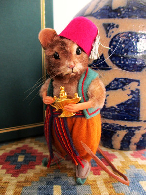 R John Wright Fairy Tale Mice Aladdin LE #19 of 150 Mouse MIB Box & COA