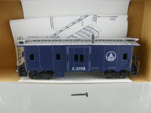 Vintage Athearn 1287 HO Baltimore & Ohio B&O C-3708 Bay Window Caboose Train Car - Picture 3 of 7