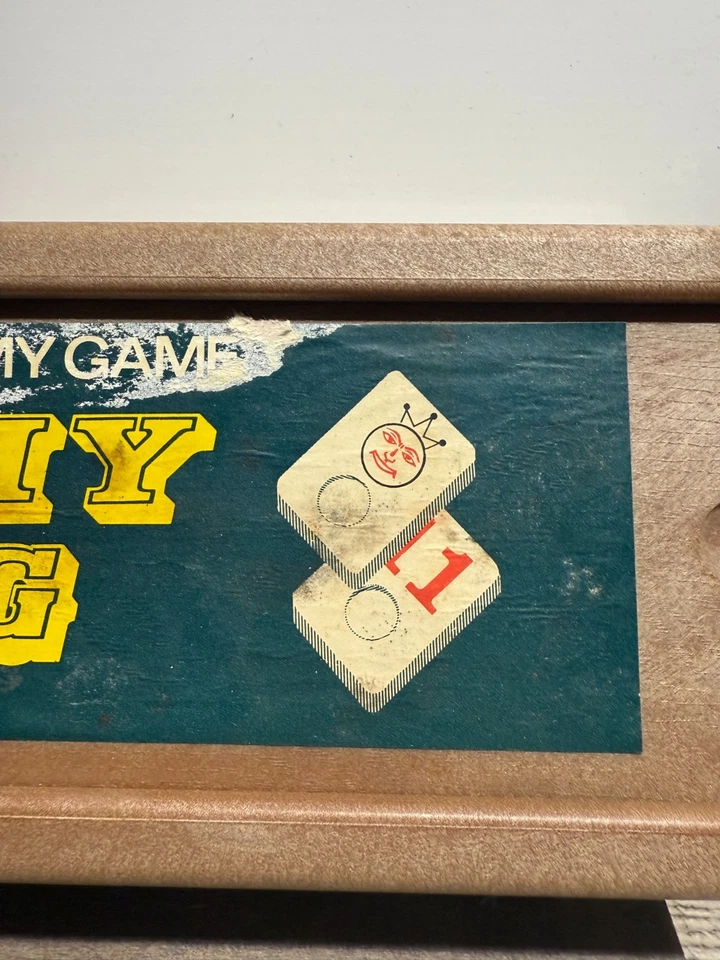 Vintage 1977 Rummy King Game Hand Finished Tiles 4 Racks -Fast Ship - Image 4 of 4
