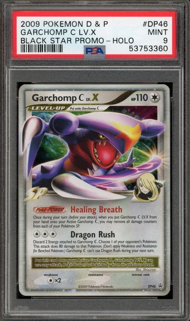 Pokemon Garchomp C LV.X Black Star Promo DP46 Holo PSA 9 Mint
