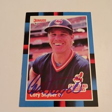 CORY SNYDER (in-person &  hard-signed) AUTOGRAPH 1988 Donruss Card #350 Indians