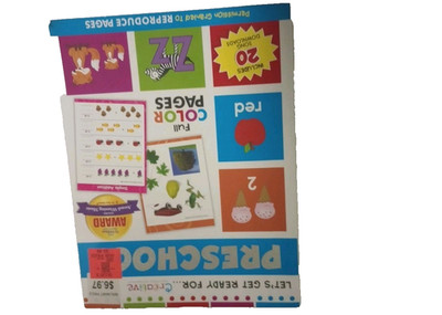 Creative Teaching Materials Let's Get Ready for Preschool Pre-K Workbook Edu...