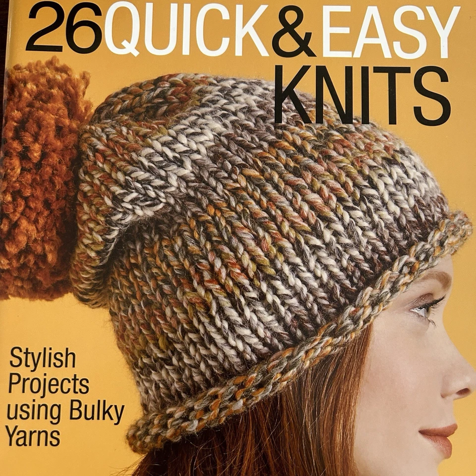 26 Quick & Easy Knits Stylish Bulky Yarn Knitting Pattern Booklet Lion Brand - Image 2 of 4