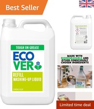 Powerful 5L Washing Up Liquid Refill: Lemon & Aloe Vera for Sparkling Dishes 4.79 per litre
