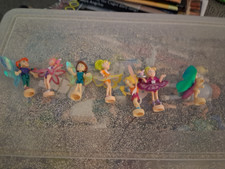 Vintage Polly Pocket Fairy Flying School dolls from the 2001 Mattel collection.