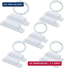 5 Sets Magnetic Contacts Wired Window Door Contact Sensor Magnetic Reed Switch N
