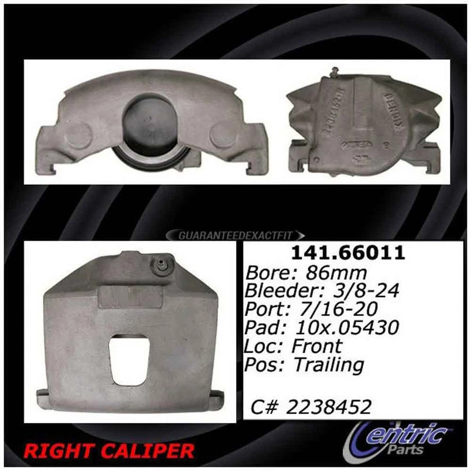 Pinza de freno delantera derecha centrada GAP para camioneta Chevy y Dodge W200 W250 Foto 3 de 4