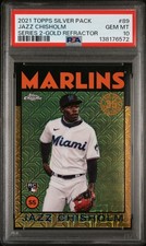 2021 Topps Silver Pack 1986 Chrome Promo #89 Jazz Chisholm Gold /50 PSA 10