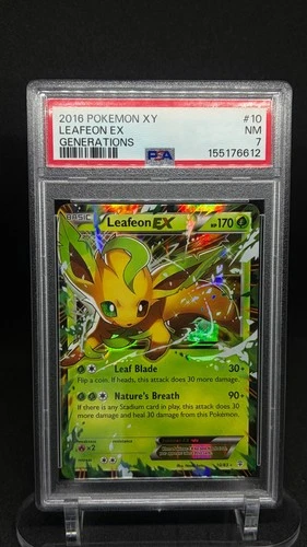 PSA 7 - Pokemon Card - Leafeon EX Holo Generations 10/83 Ultra Rare