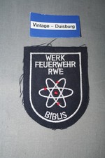 Ärmelabzeichen Patch Werkfeuerwehr RWE Biblis