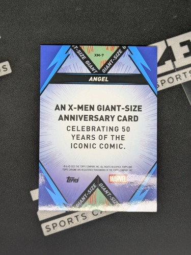 2025 Topps Chrome Marvel #XM-7 Angel X-Men Giant Size 50th Anniversary - Picture 2 of 2