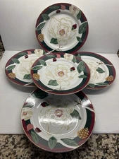 Tienshan Fine China Magnolia Side Plates 7.5” Set Of 5