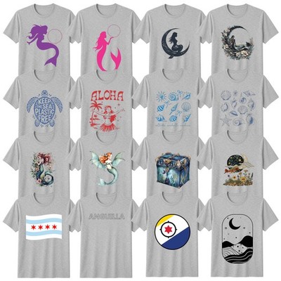 Beach And Ocean Fantasy Patriotic T-Shirt Meerjungfrauen Geburtstag Geschenk