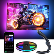 RGB LED TV Backlight for 55-65 Inch Screens, Smart App Control, 14.8FT