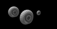 Junkers Ju 88A/C Wheels Early Type (Revell Kits) / 1:72 - Cmk 7478