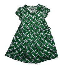 Diane Von Furstenberg For Target Toddler Girls Green Wrap Dress 2T