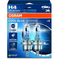 2x H4 OSRAM Cool Blue INTENSE NextGeneration 5000K 12V HALOGEN Lampe LED LOOK