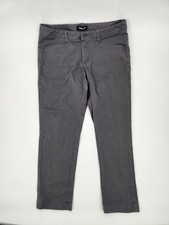 Lands End 8 Womens Tan Dress Pants Classic Chino Casual Office Cotton