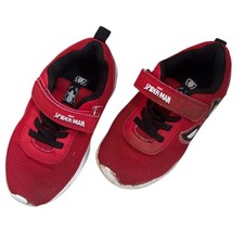 Spiderman Red and Black Kids Sneakers with Strap - Size 9