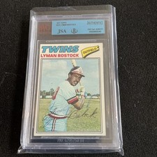 Lyman Bostock 1977 Topps #531 Authentic Beckett BVG