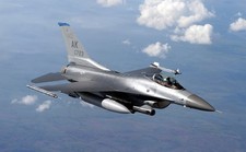 General Dynamics F16 F-16 Fighting Falcon Desktop Wood Airplane Model Small 1/48