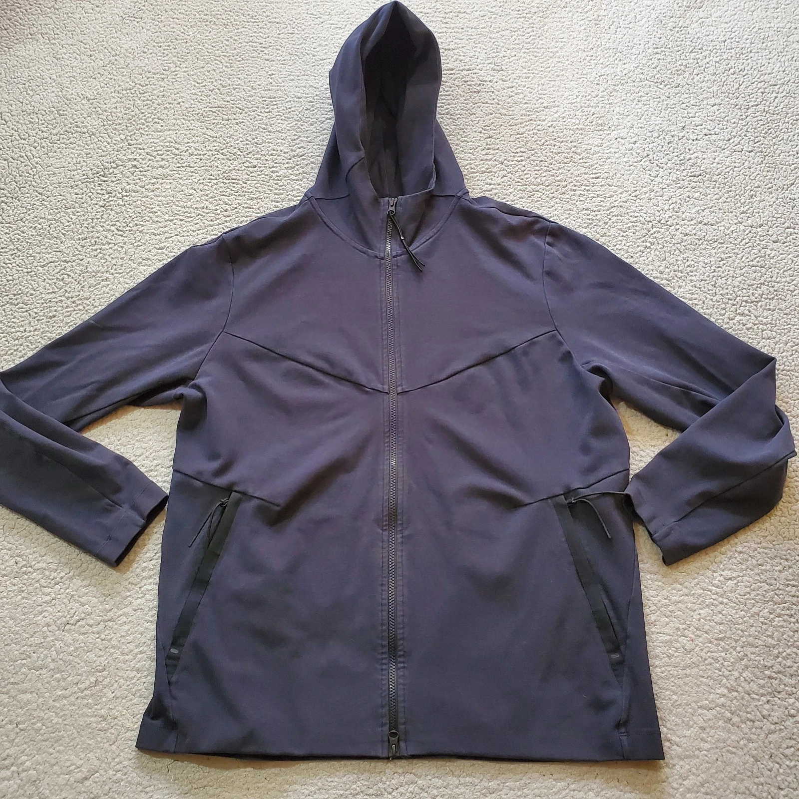 Nike Hoodie Mens Extra Large Blue Tech Pack Fleece Zip Up Stretch Sweatshirt