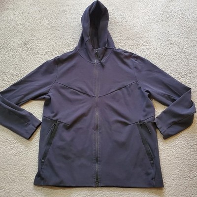 Nike Hoodie Mens Extra Large Blue Tech Pack Fleece Zip Up Stretch Sweatshirt