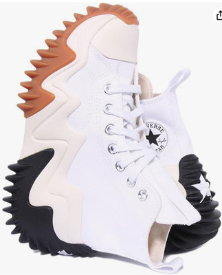 Size Men 3.5 Women 5- Converse Run Star Motion White Black Gum Honey