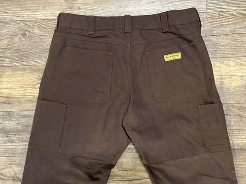 Red Ants Pants Sz 36x31 Straight Cut Double Knee Heavy Duty Laborer Brown - Picture 10 of 14