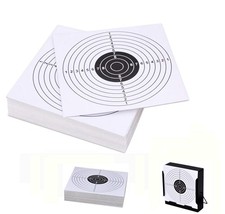 Paquete de 100 de resina pop - Objetivos de papel de tiro de aire objetivo de trampa - 5,5 por 5,5, blanco