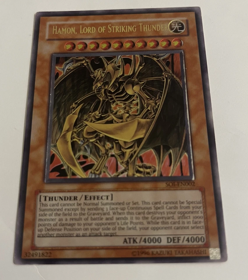 Hamon Lord of Striking Thunder SOI-EN002 Ultimate Rare VLP Pack Fresh EURO - Image 2 of 4