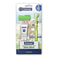 Zahnpflege Set Hund 3Tlg Canosept ZahnbüRste Zahnpasta Fingerlinge Pflege