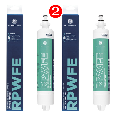 #ad 2 Pack GE RPWFE Refrigerator Water Filters Genuine Replacement OEM w Chip *NEW* $39.99