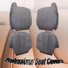 Dark Gray For 99-02 Chevy Silverado Front Both Side Replacement Cloth Seat Cover
