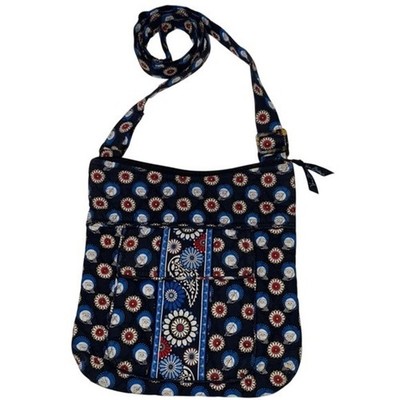 Vera Bradley Quilted Night Owl Crossbody Adjustable Strap Bag Purse