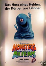 Monsters vs Aliens - Rainn Wilson - Seth Rogen - Filmposter A1 84x60cm gerollt