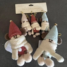 Lil’ Ring Ring Plush Badge Red & Blue + Charm Set 3pcs Tokyo Disney Resort