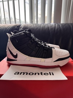 BRAND NEW NIKE ZOOM LEBRON 3 RETRO QS - HOME 2019 AO2434-101